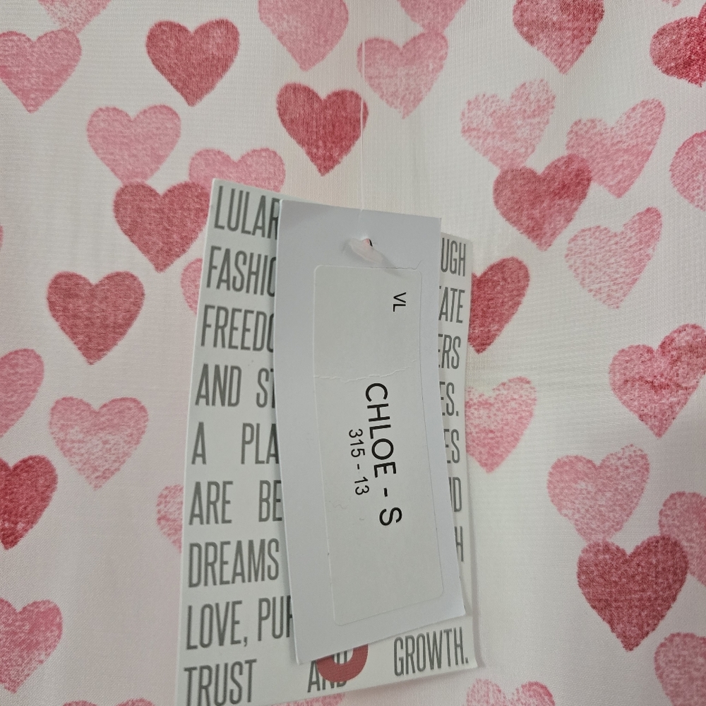 NWT LuLaRoe S Chloe heart cover up